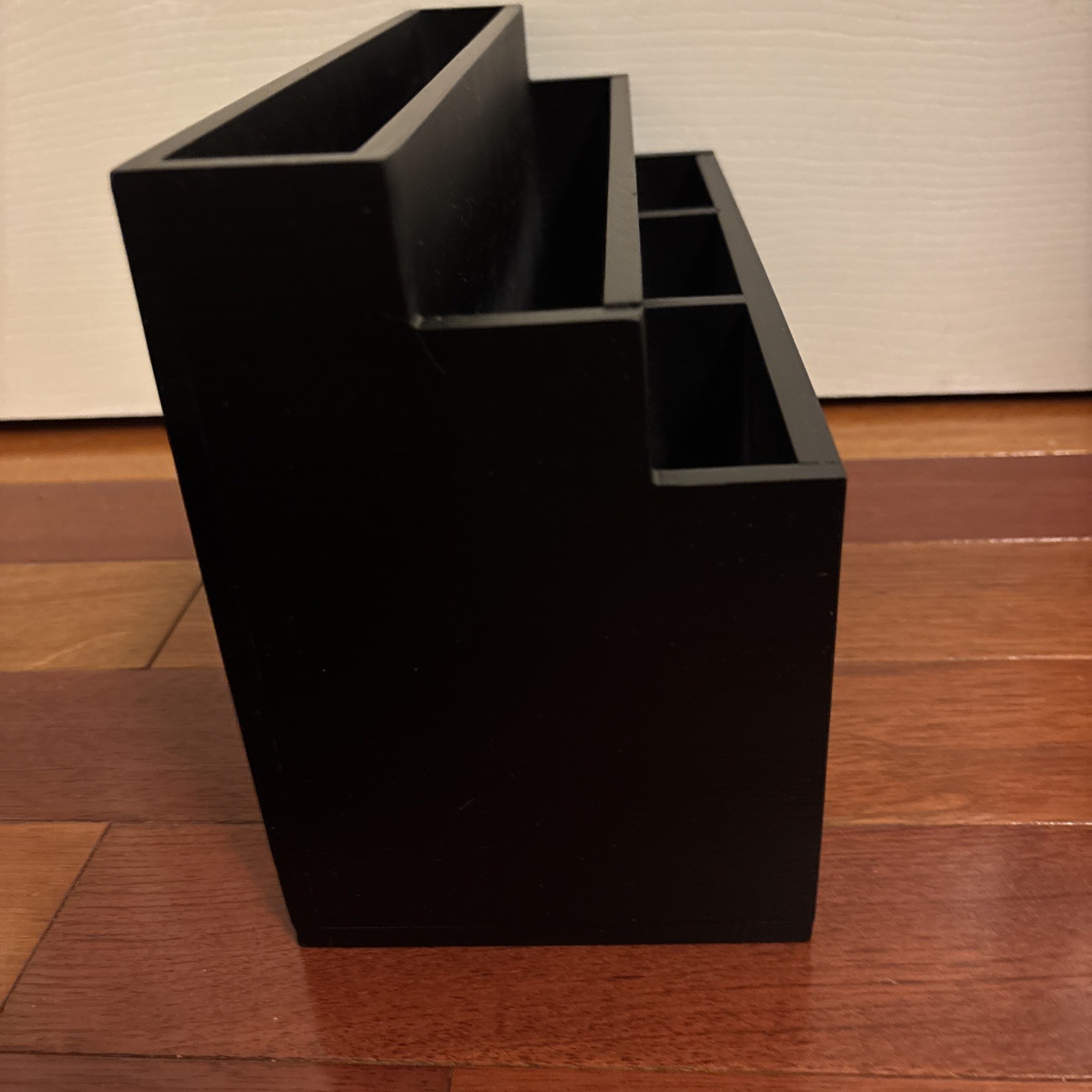 Unbranded Mail Organizer, No Box, Unused, Black, Wood 12 in x 5in x 7in w/ Handl