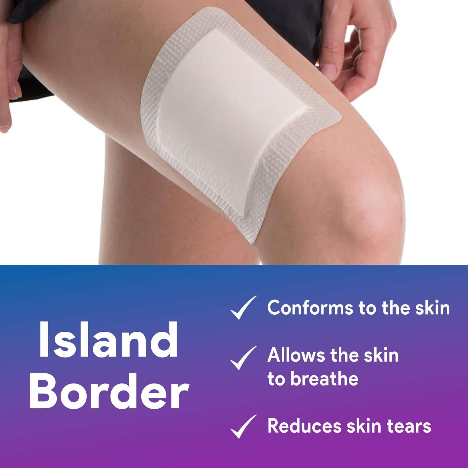 Bordered Gauze Island Dressing 6×6 Bandages for Wounds with Island Border – A…