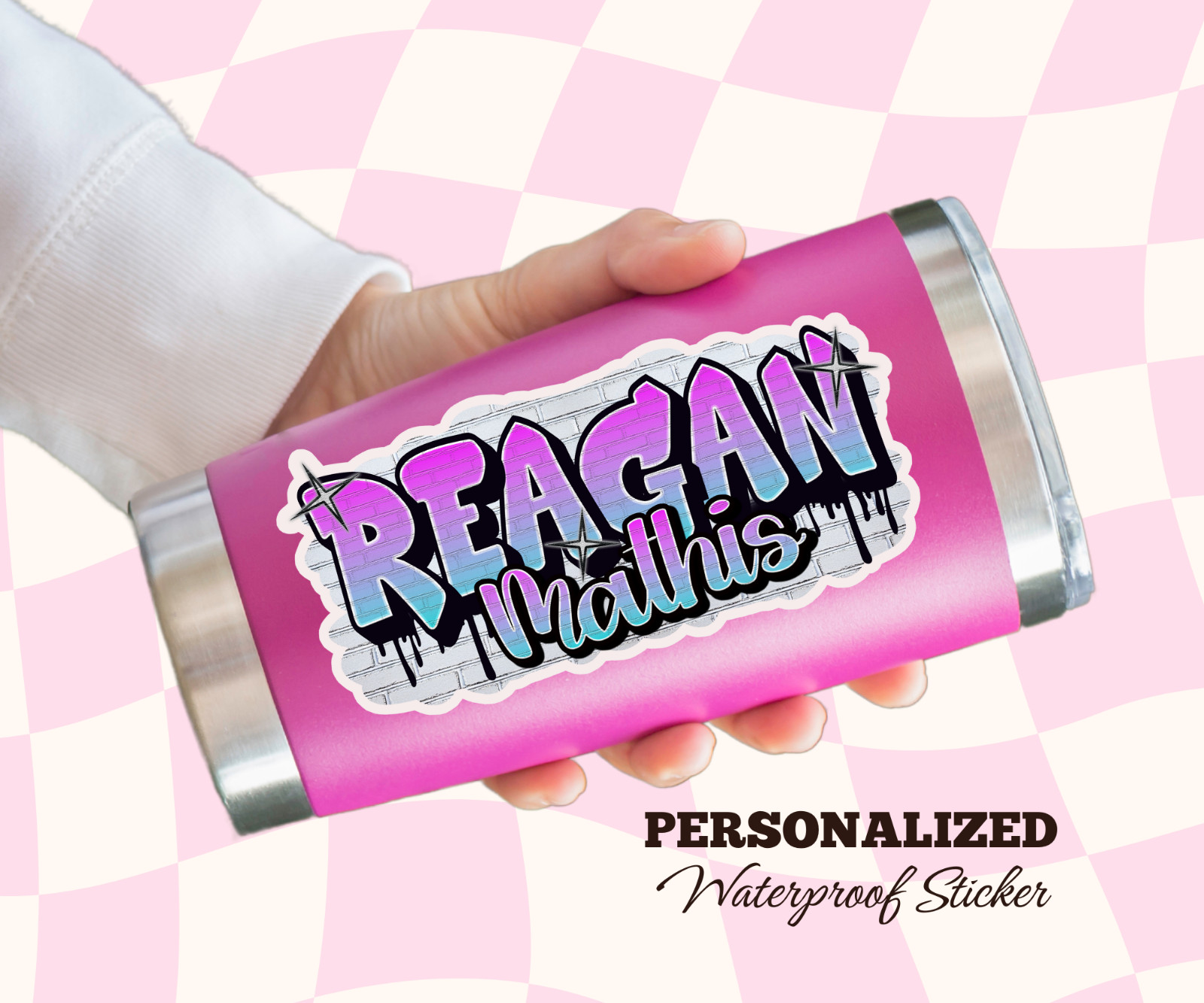 Personalized Graffiti Name Sticker Vinyl Decal Waterproof Urban Street Art Gift