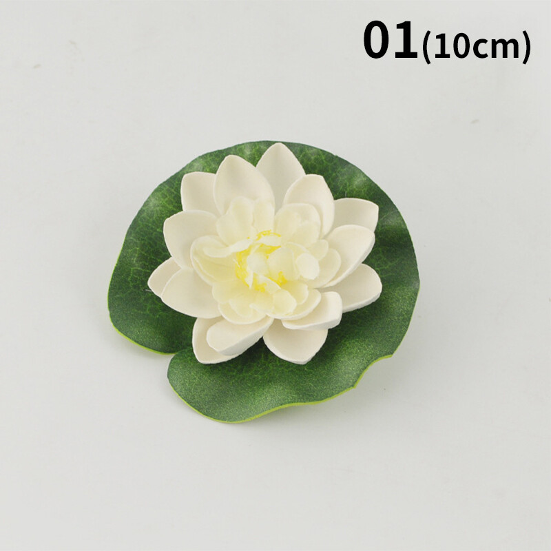 10cm/17cm Simulated Lotus Flower Fake Plant Pond Decor Artificial Water Lily