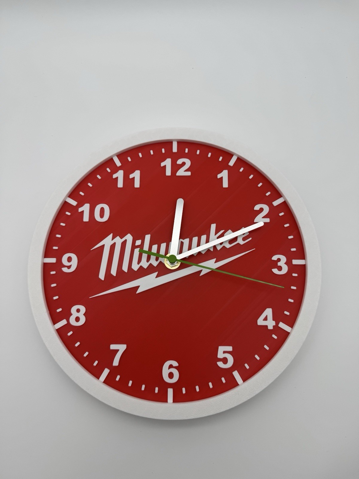 Milwaukee Tools – 10” Wall Clock Smooth Sweep Garage Shop Mancave