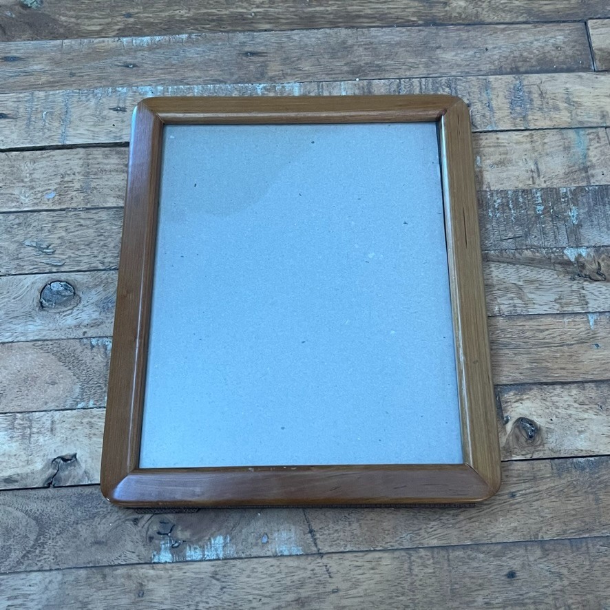 MCM Vtg Rectangular Wooden Picture Frame 8 x 10 in Smooth Finish Free Standing