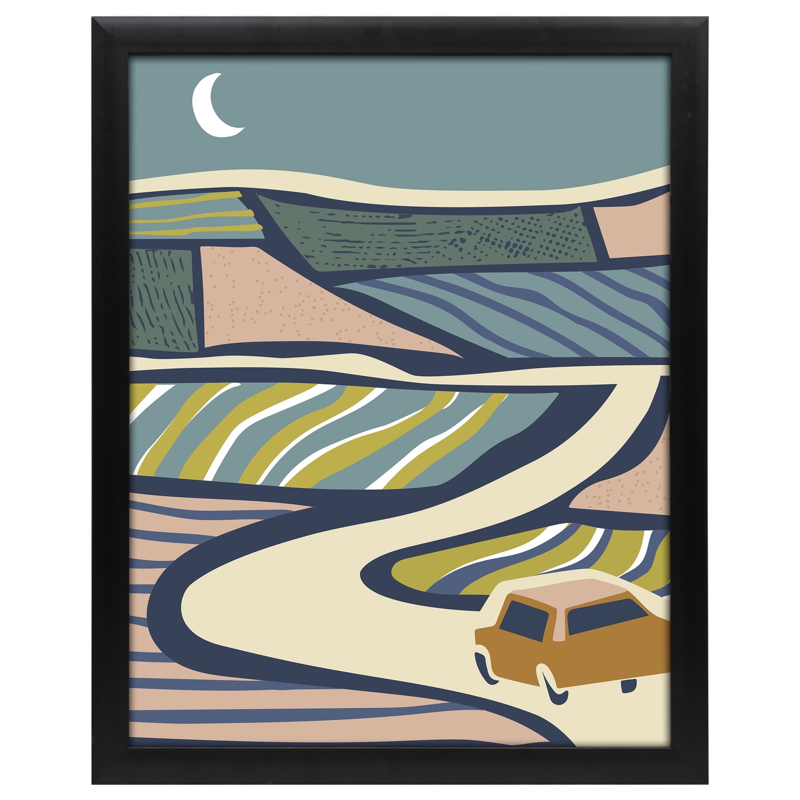 24×36 Black Poster Frame Premium Wooden Display with Shatterproof Glass