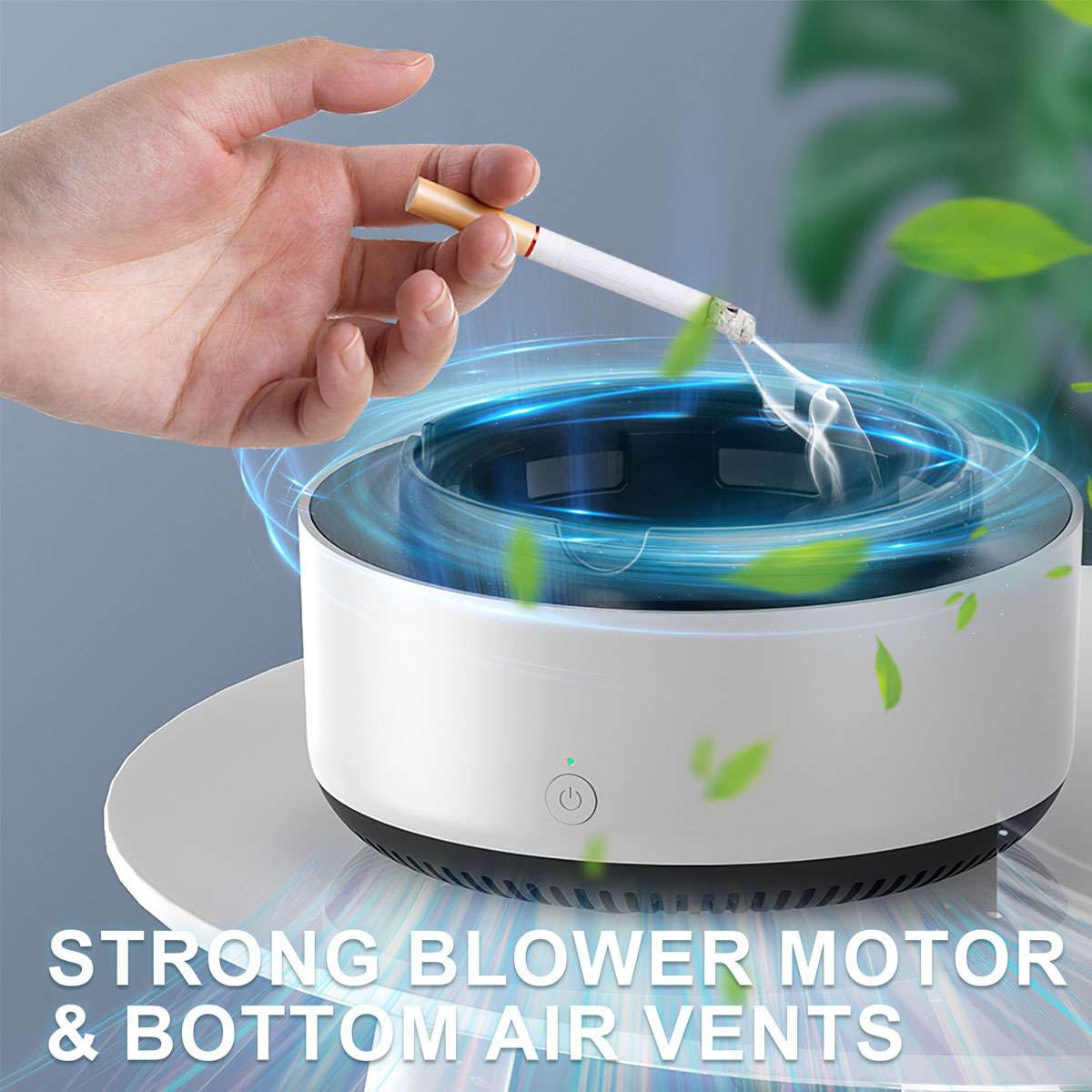 Smokeless Ashtray 2 in 1 Air Purifier Multifunctional Smokeless Negative Ions
