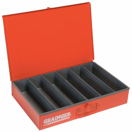 Durham Mfg 117-17-S1158 Steel, 6 Compartments, 12 1/2 In D X 3 1/8 In H X 18