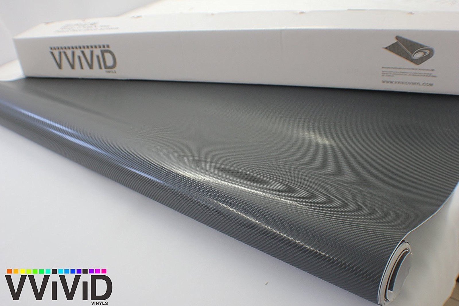 VViViD® Meteorite Dark Grey True R Carbon Fiber Vinyl Wrap Roll with Air Re