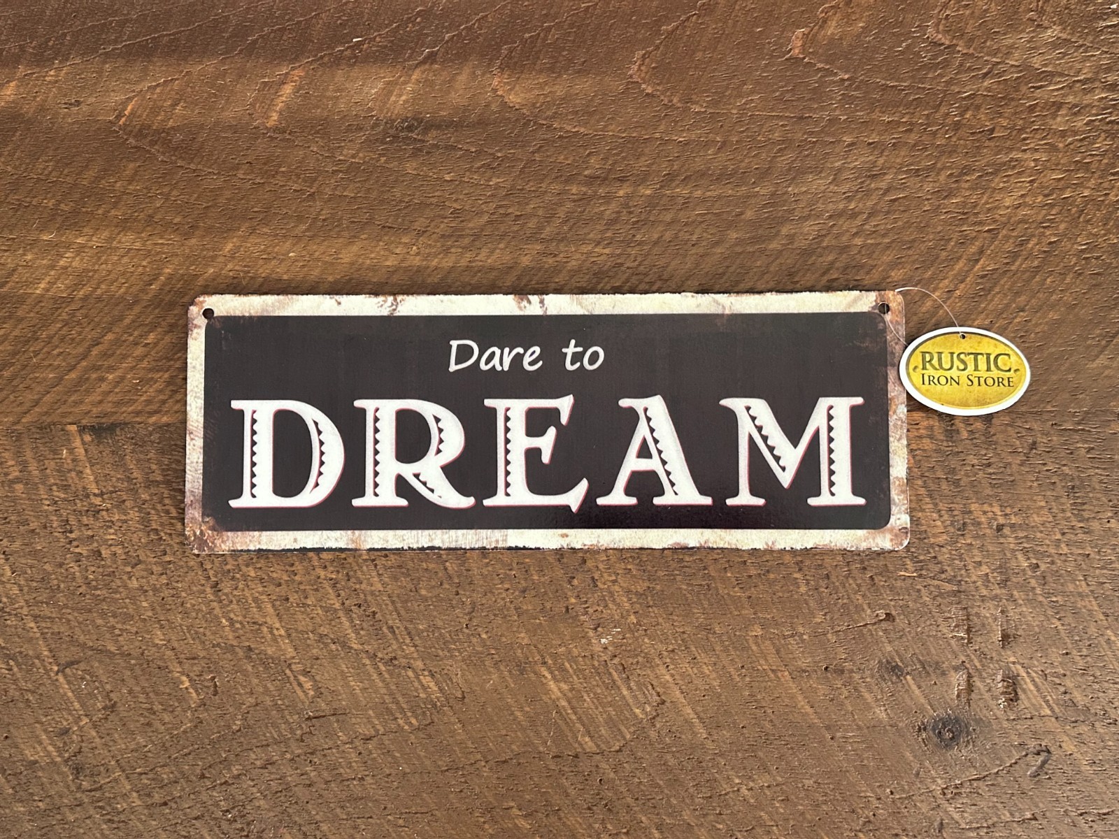 AUTHENTIC VINTAGE METAL SIGN FOR DREAMERS – DREAM 14X5