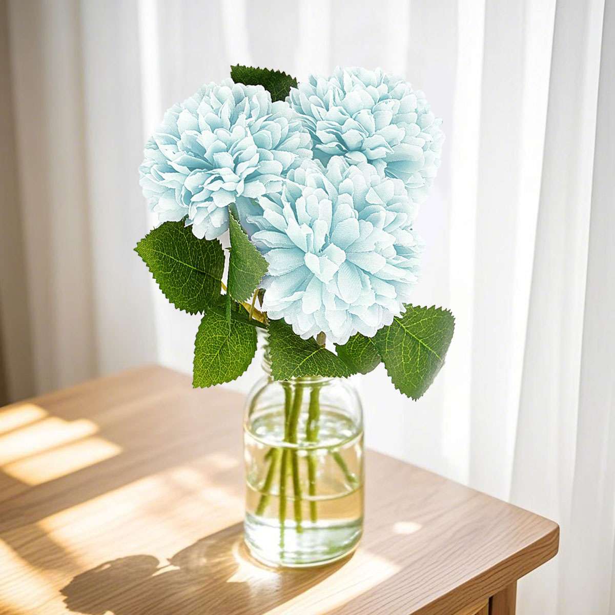 1/4pcs Artificial Chrysanthemums Ball Fake Flowers Plant Home Garden Decor