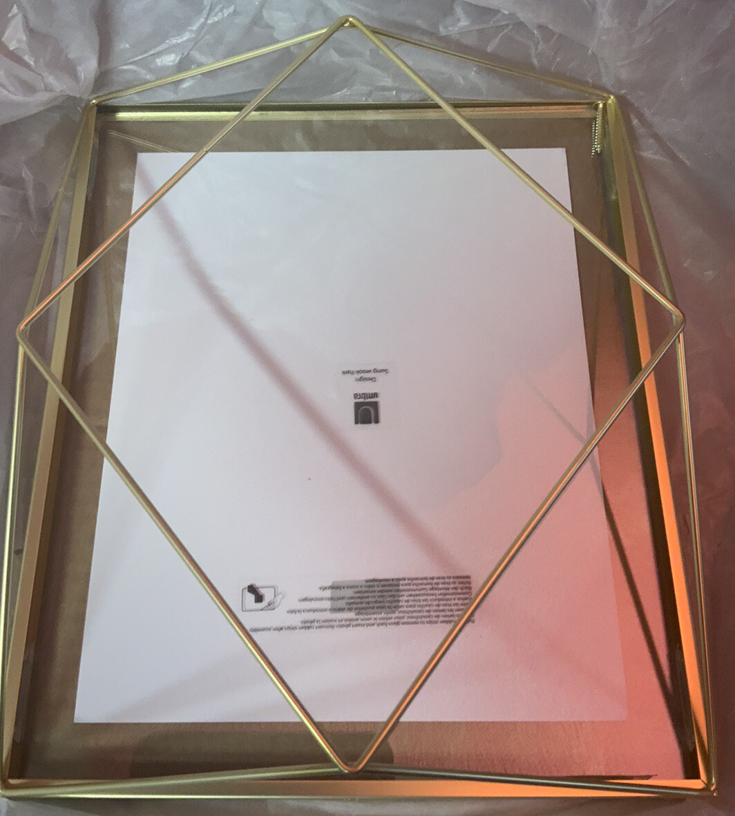 🧷 Umbra Prisma Picture Frame, 8×10 Photo Display for Desk or Wall, 🆕as Shown