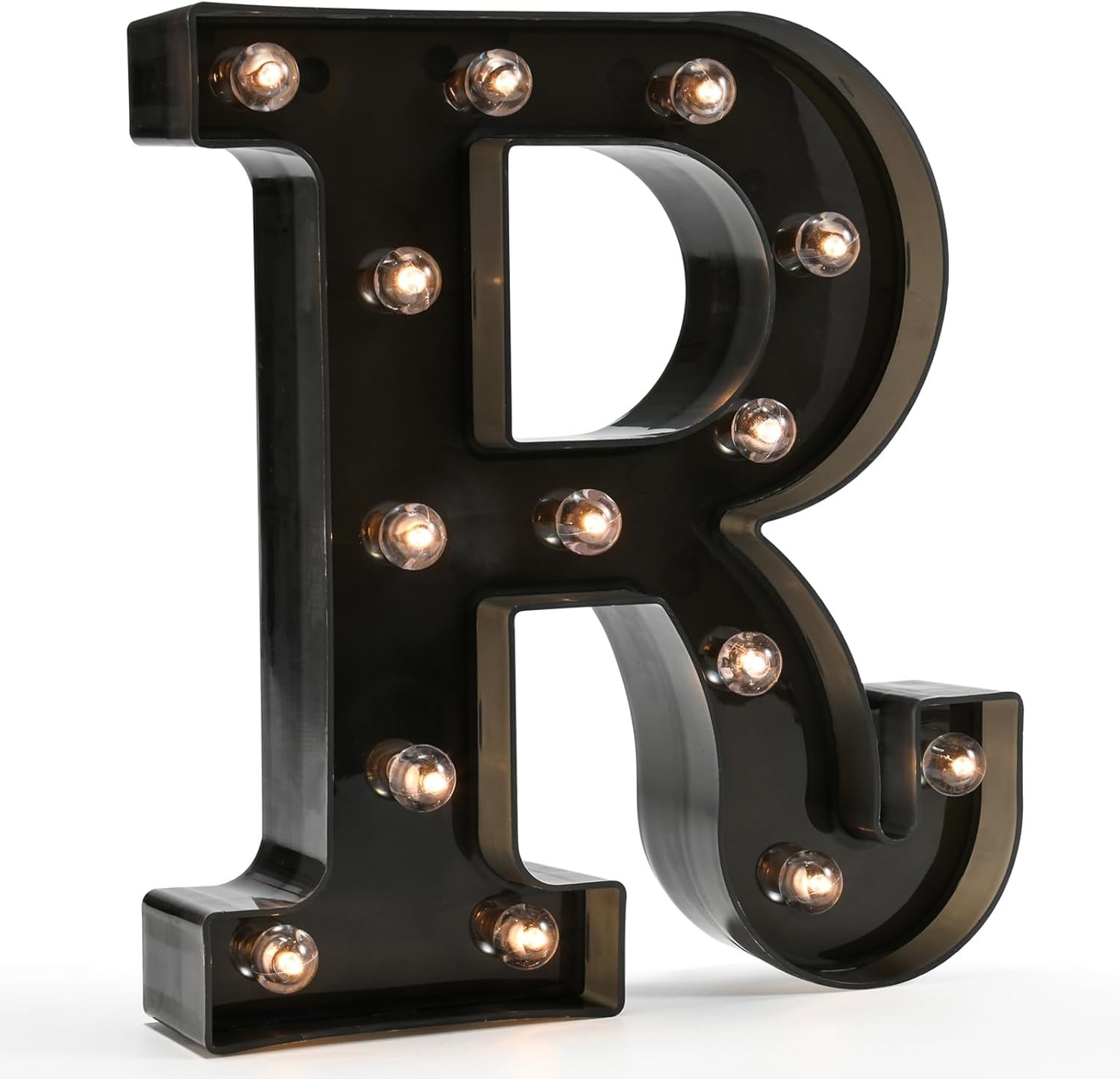 Battery Operated Black Alphabet Marquee Sign R – Perfect Gift for All Occasions