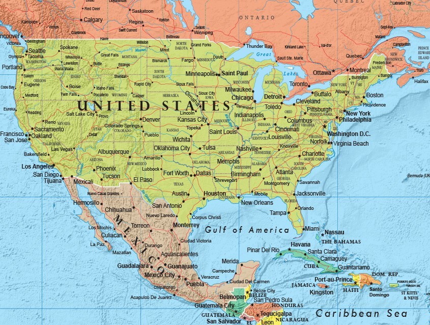 RMC World Map Poster Signature Series Large Wall Map Mural Home Decor 32″ x 50″