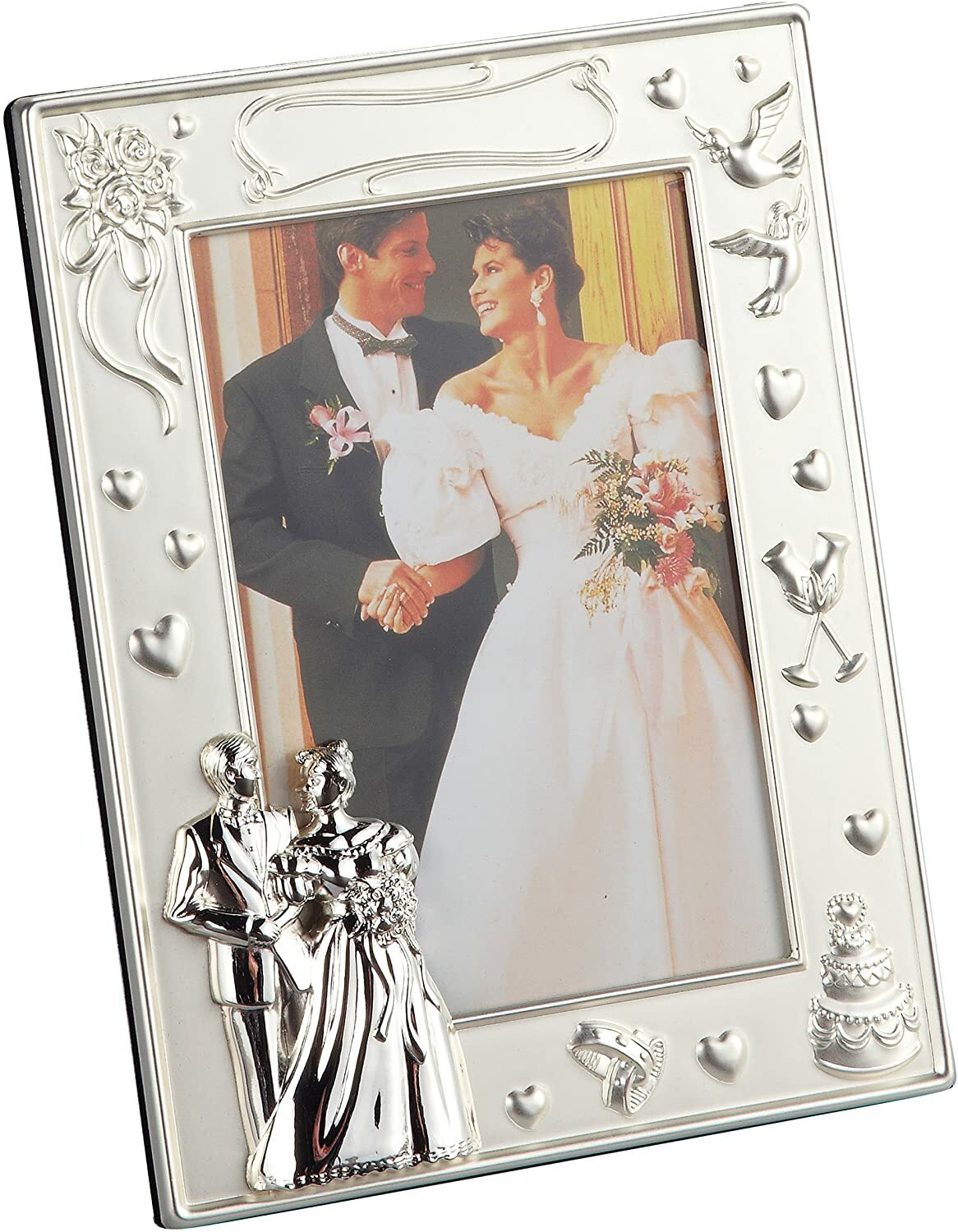4 X 6 SILVER WEDDING FRAME – Picture Frame, Love, Home Decor Wedding Gift