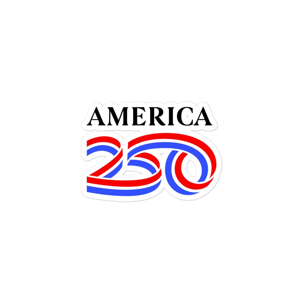 America 250th Anniversary Logo Sticker