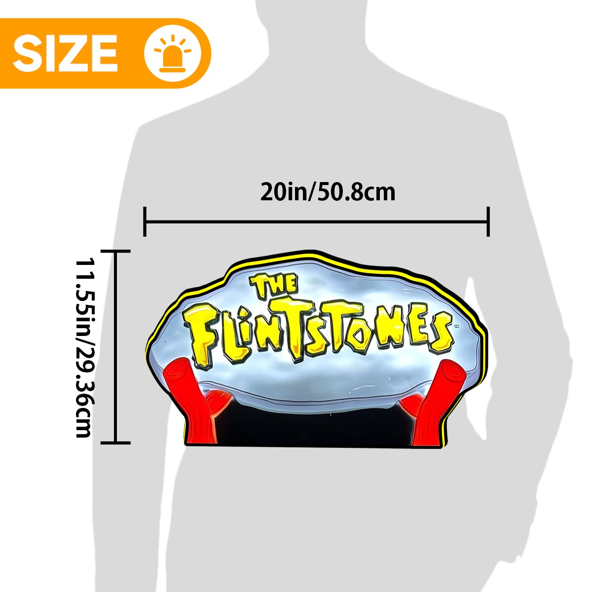 The Flintstones Pinball Topper 3D Printed LED Lightbox Arcade Pinball Machine