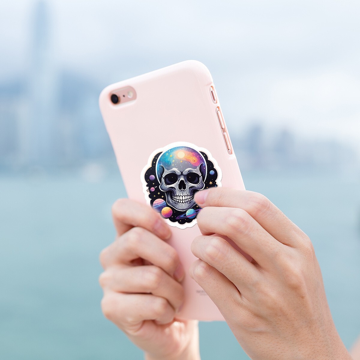 50 Pcs Stickers Halloween Skull Laptop Luggage Skateboard Car Graffiti Vinyl DIY