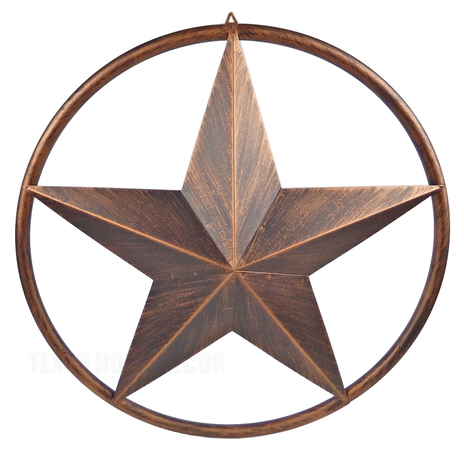 Large Metal Barn Star Round Smooth Ring Wall Decor Rustic Western 23 1/4 in