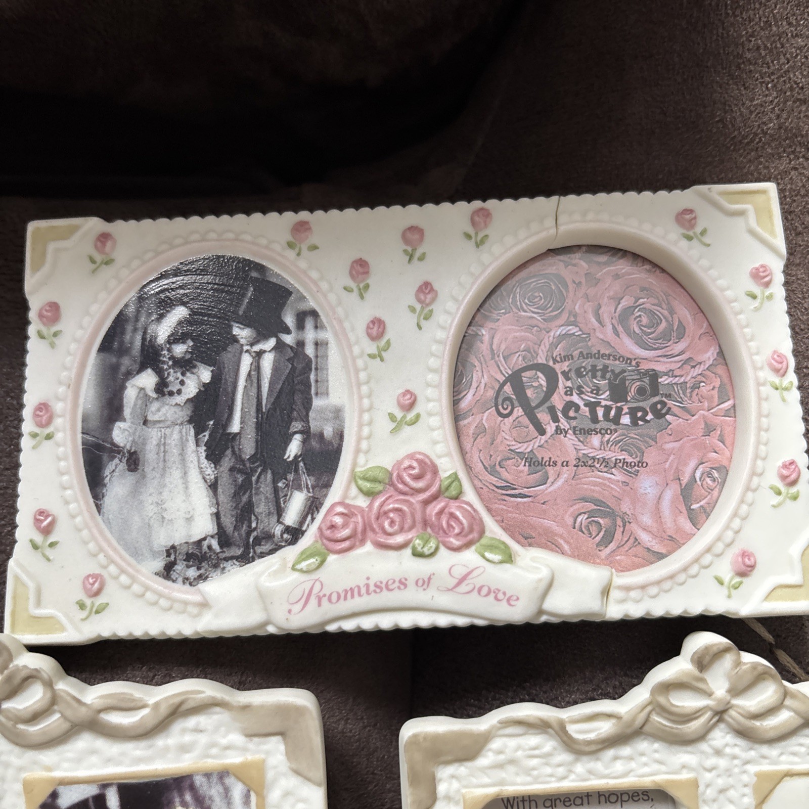 1996 PRETTY AS A PICTURE ASSORTED MINI PICTURE FRAMES – LOT OF 5 (see Descript)