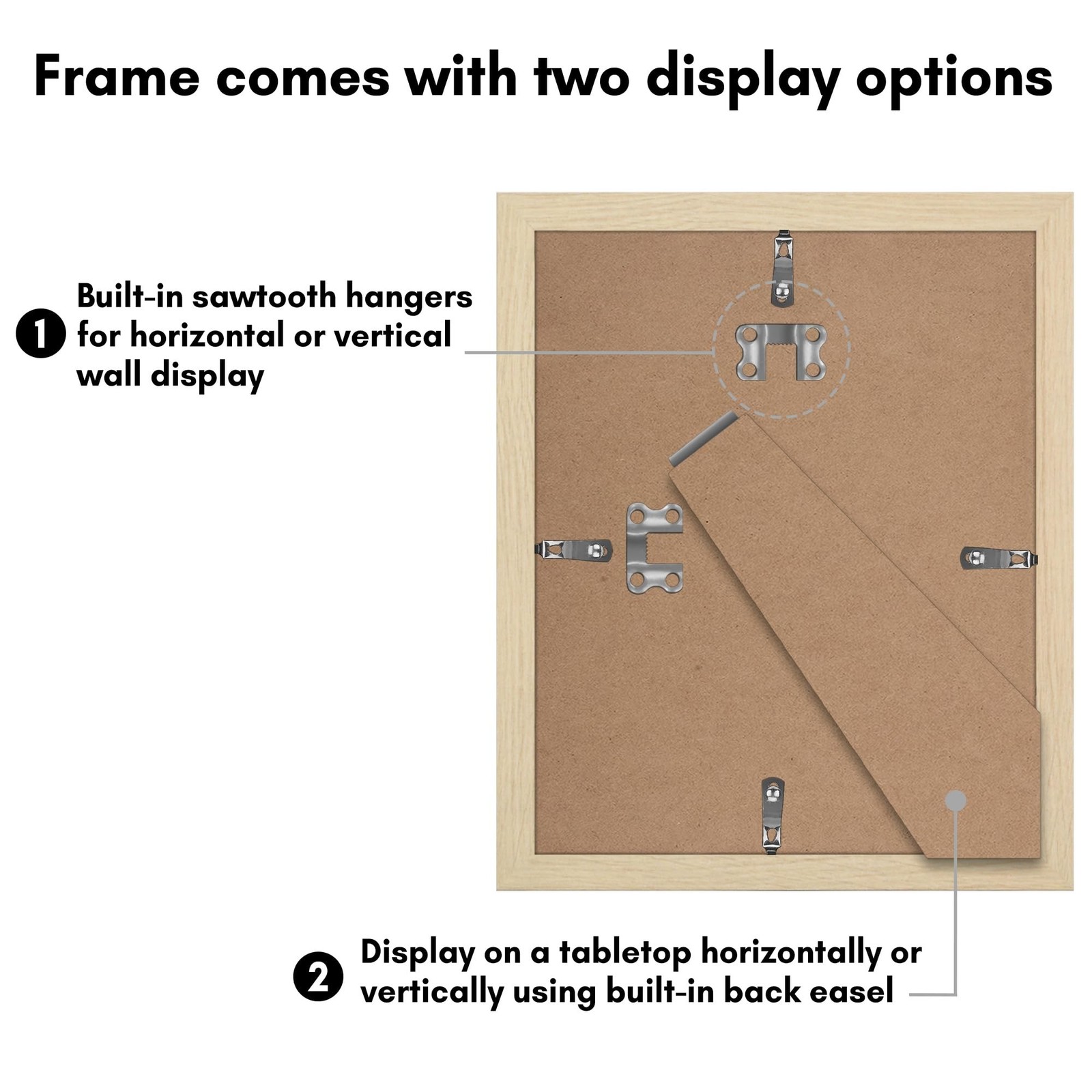 Americanflat 8×10 Picture Frame with Plexiglass – Set of 5 – Use as 5×7 Frame…