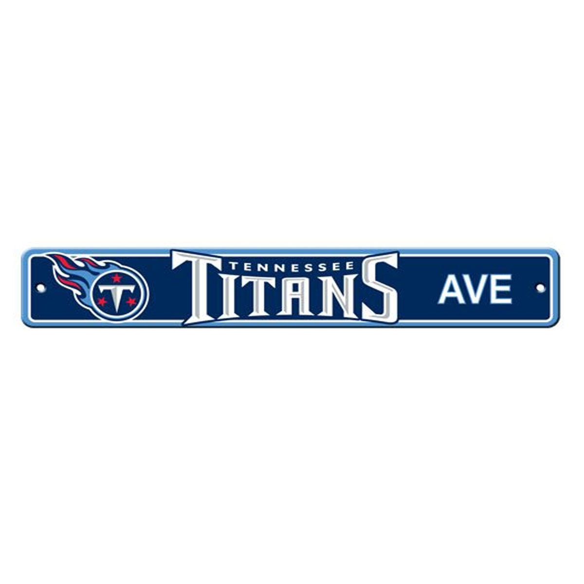 New NFL Tennessee Titans Home Decor AVE Street Sign 24″ x 4″ Styrene Plastic