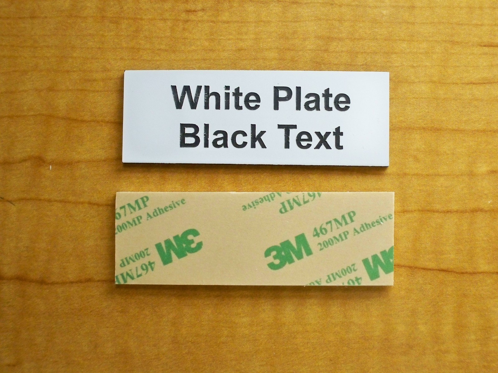Custom Engraved 1×3 White Tag Sign Plate / Pet Memorial Doorbell Urn Trophy Dog