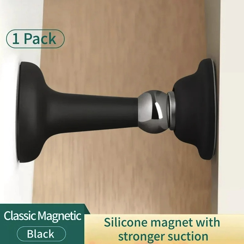 1pc No-Drill Silicone Door Stopper Strong Suction Wall Protector Stop – NEW