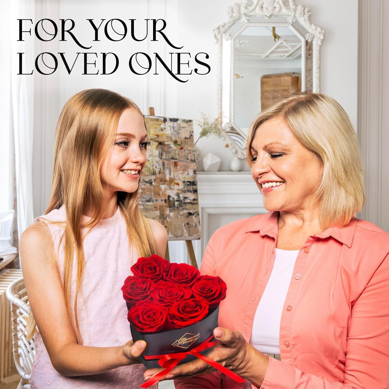 Eternal 7 Red Roses in Heart Box – Luxurious Gift for All Occasions
