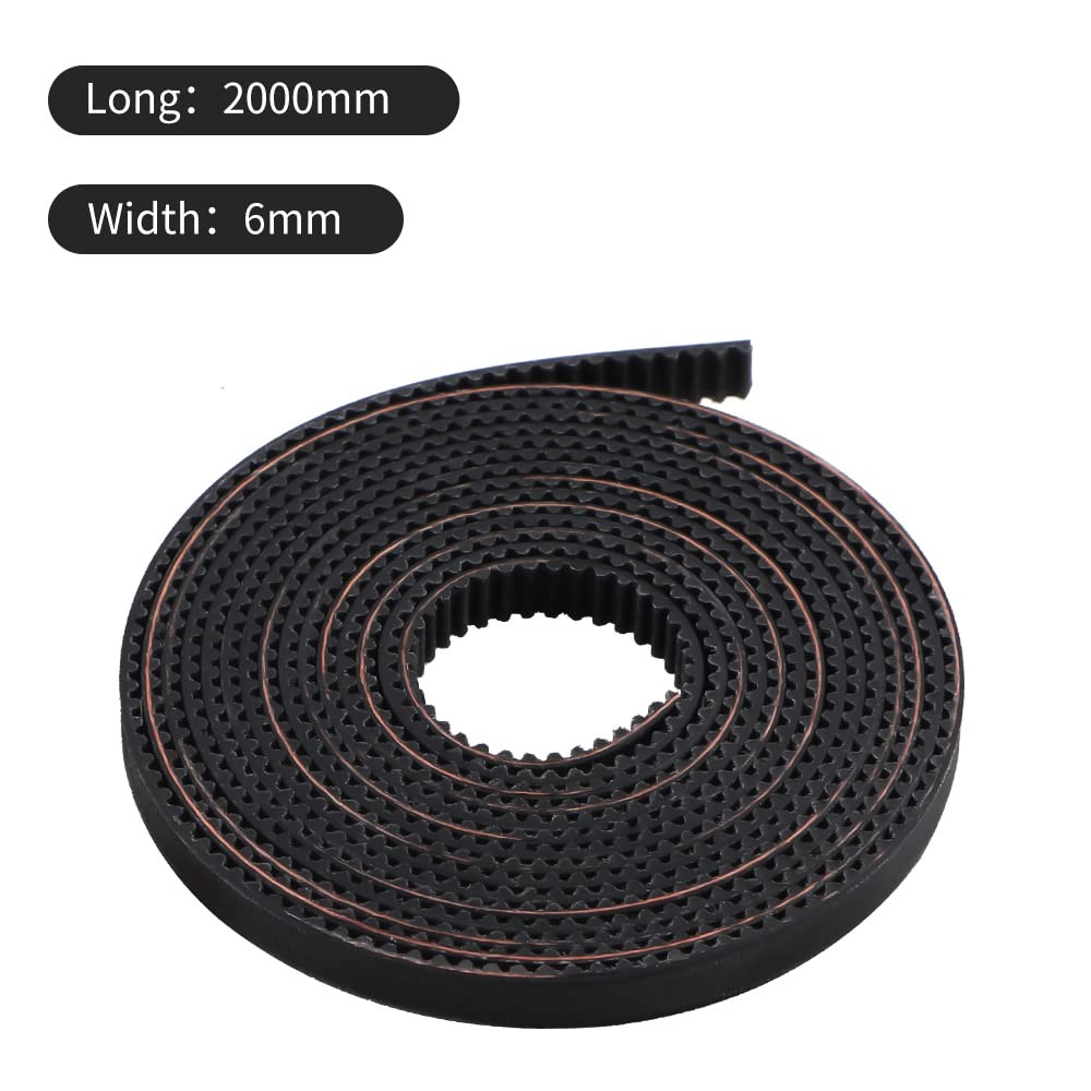 Official Creality Timing Belt Length 2M, Open 2GT Timing Belt Pitch 2mm Width 6m