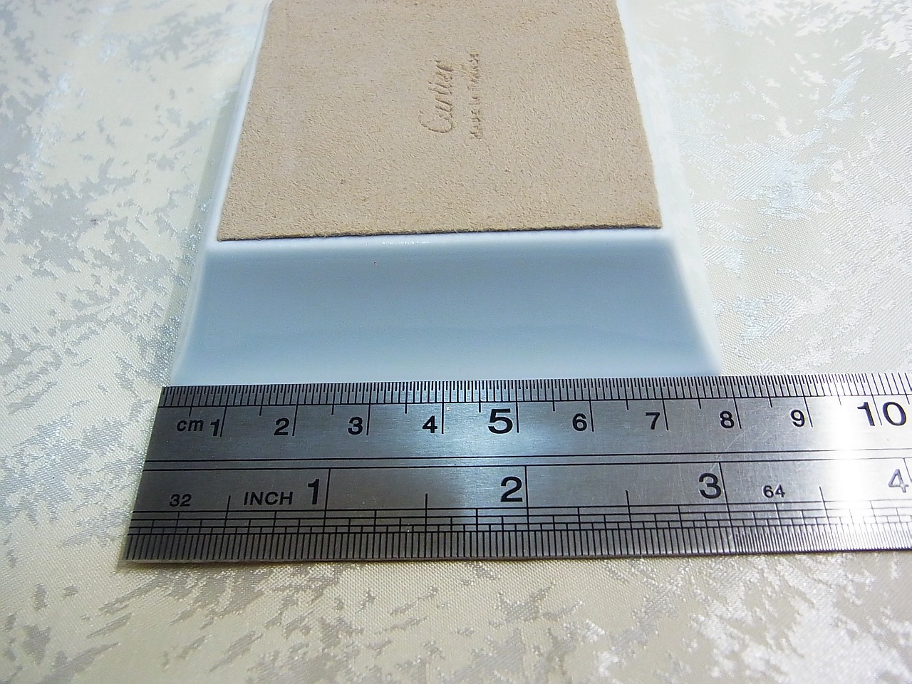 Cartier Change Tray Ashtray Trinket Porcelain 8 x 8 cm Set of 3 with Box New