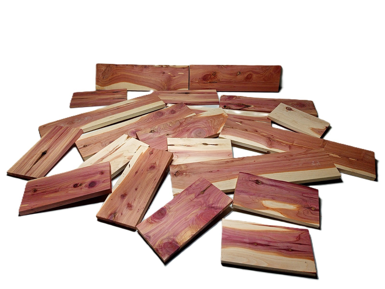 10lbs Red Cedar Wood PLANED SMOOTH Kiln Dry Scrap Lumber Drop Pieces SHIPs FREE!