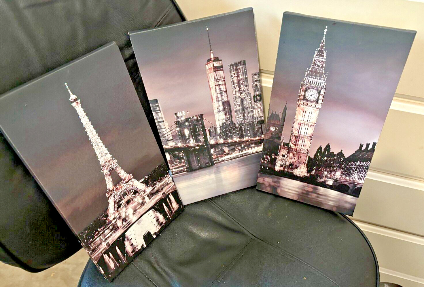 Set of Three Decorative Picture’s for Any Room in the Home or Office Brand Knew