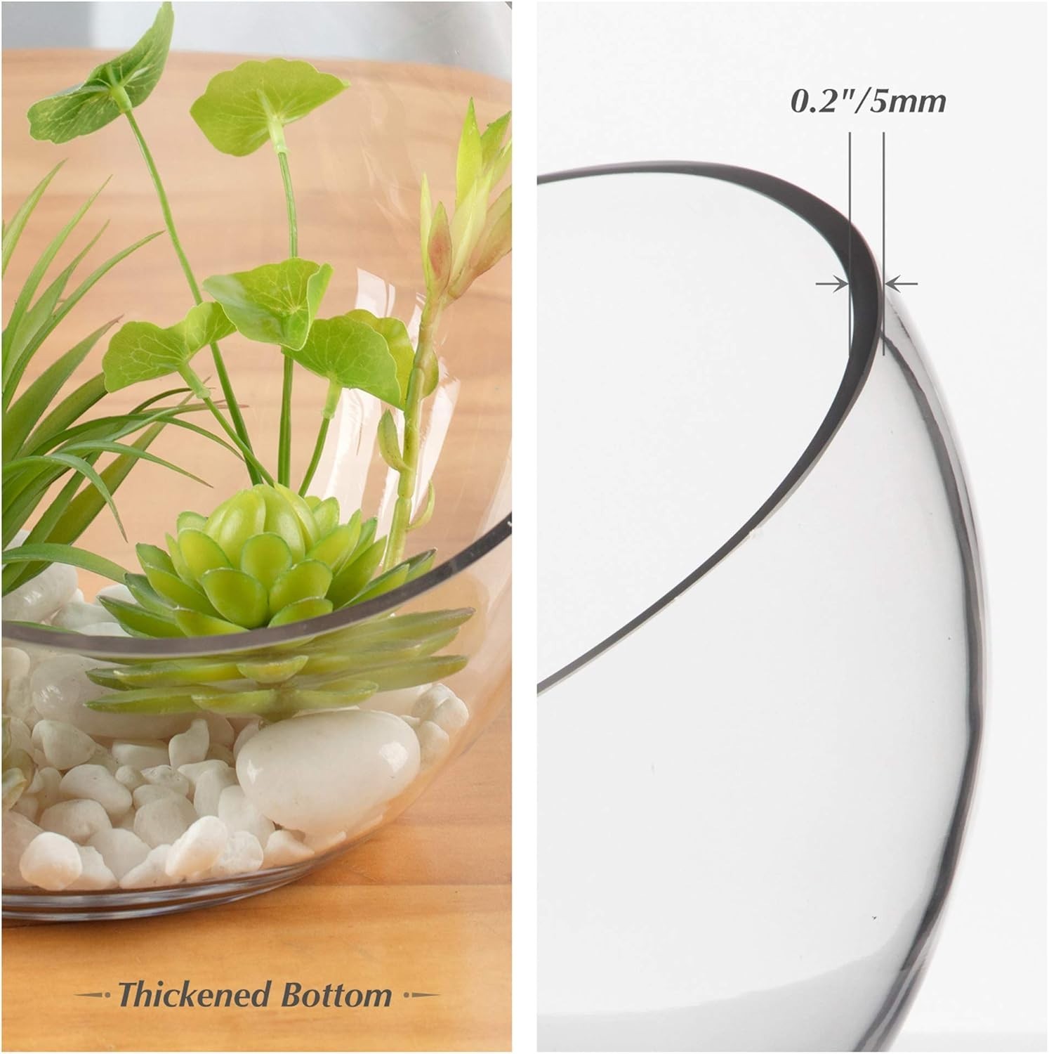 Stylish Slant Cut Glass Bowl – Perfect for Home Decor & Gift for All Occasions