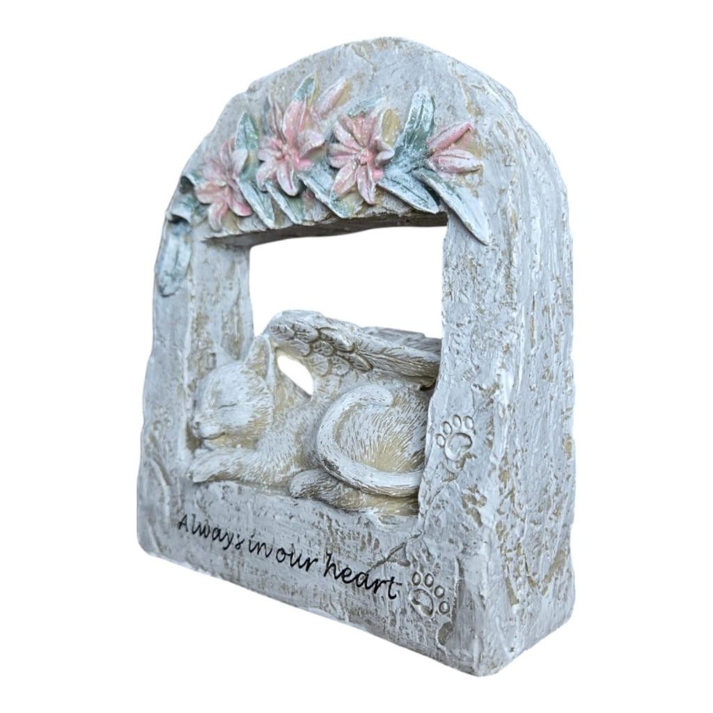 Pet Memorial Plaque 17cm Dog Cat Grave Marker Garden Stone Tribute Gift