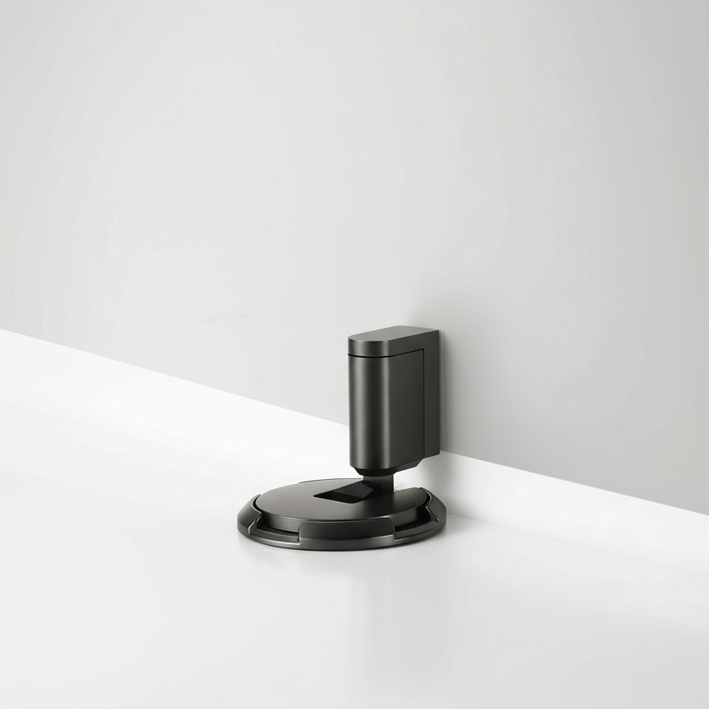 YAGMAN 2-2/5″ Baseboard Wall-Mounted Door Stop – Black