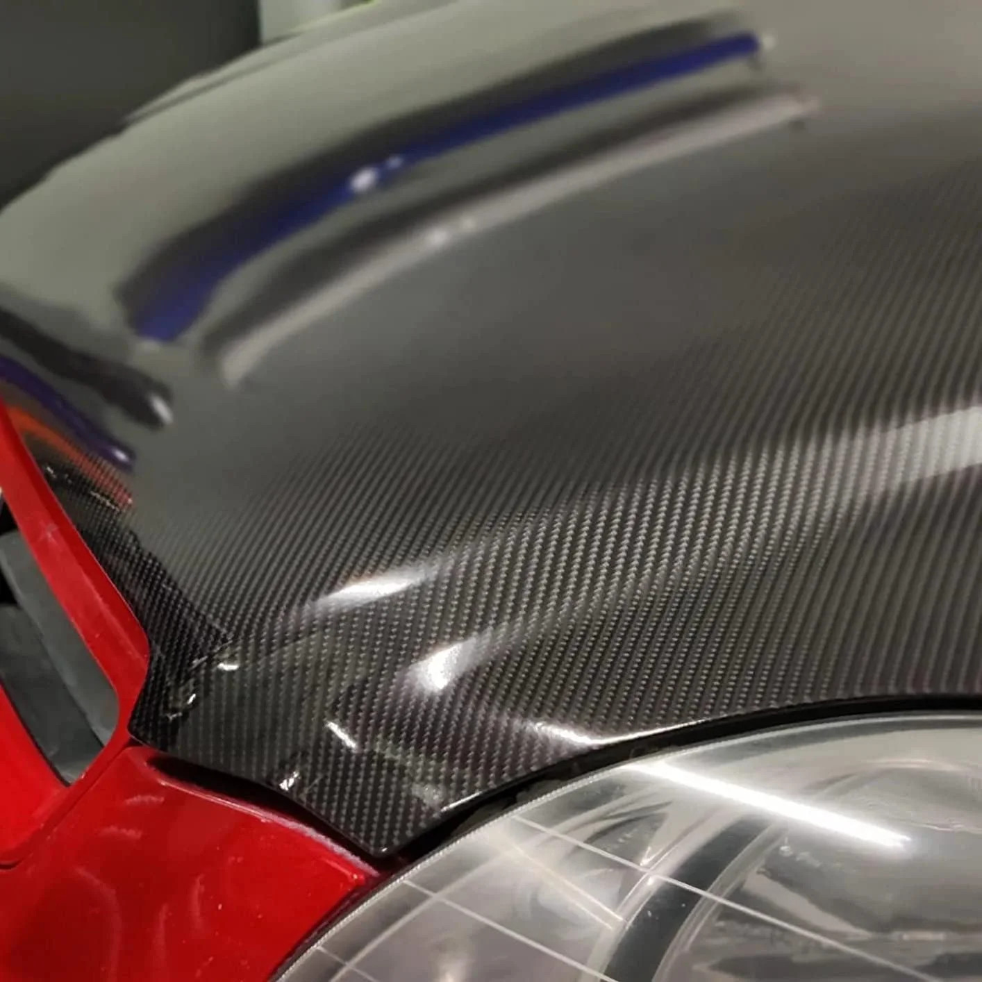 LZLRUN 6D High Gloss Black Carbon Fiber Vinyl Wrap Roll with Air Release – Outdo