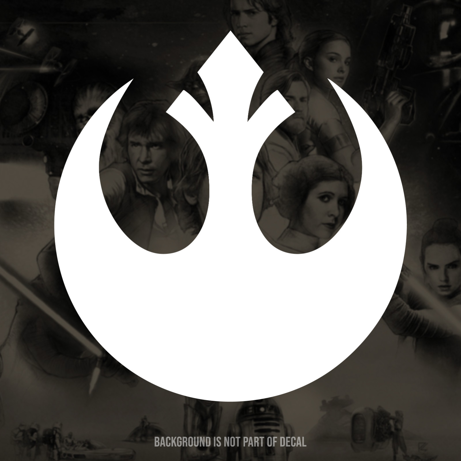 Star Wars Rebel Alliance Vinyl Decal Sticker