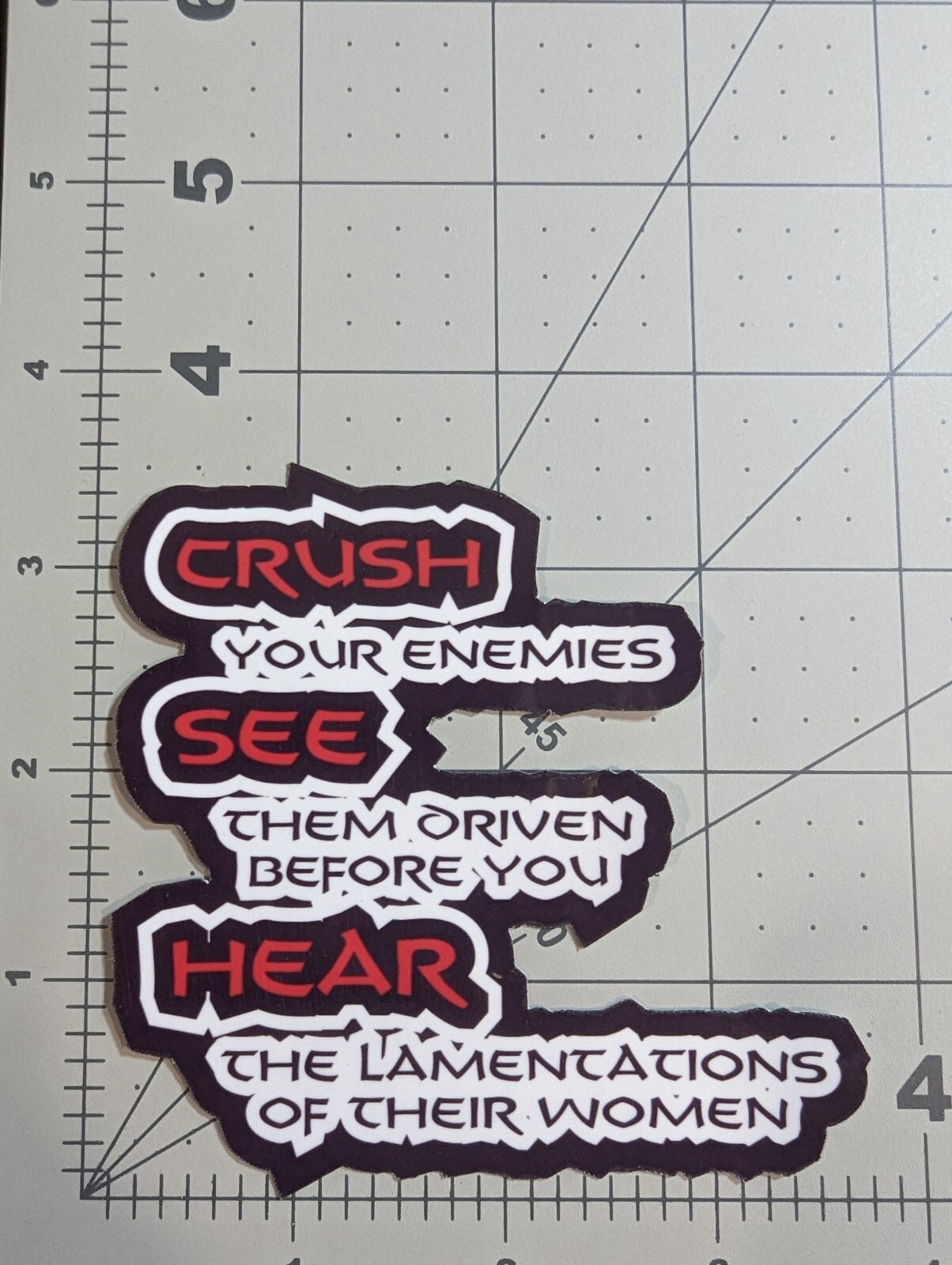 Conan the Barbarian / Destroyer movie quote die cut vinyl sticker your choice