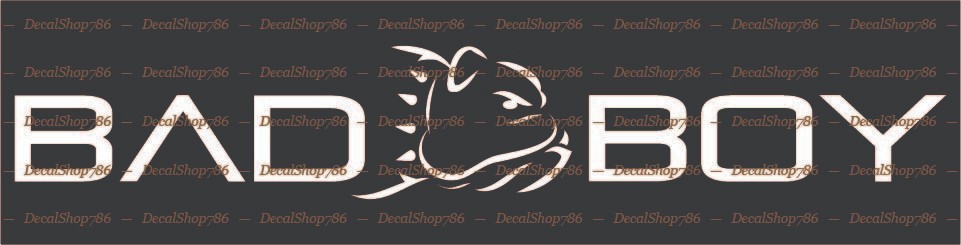 BAD BOY Heavy Equipment – Cars/SUV/Truck Vinyl Die-Cut Peel N’ Stick Decals