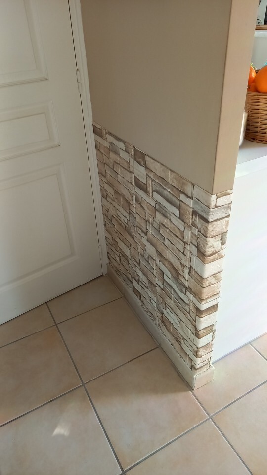 20 Pcs 3D Tile Brick Self-Adhesive Wall Sticker Waterproof Foam Panel Wallpaper