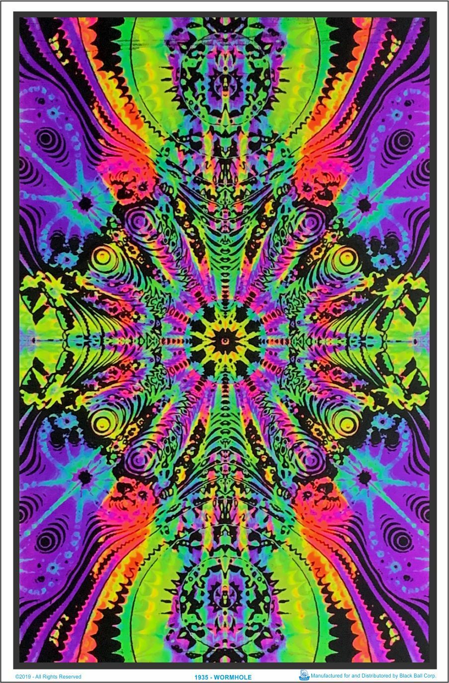 Wormhole Blacklight Poster 23 x 35