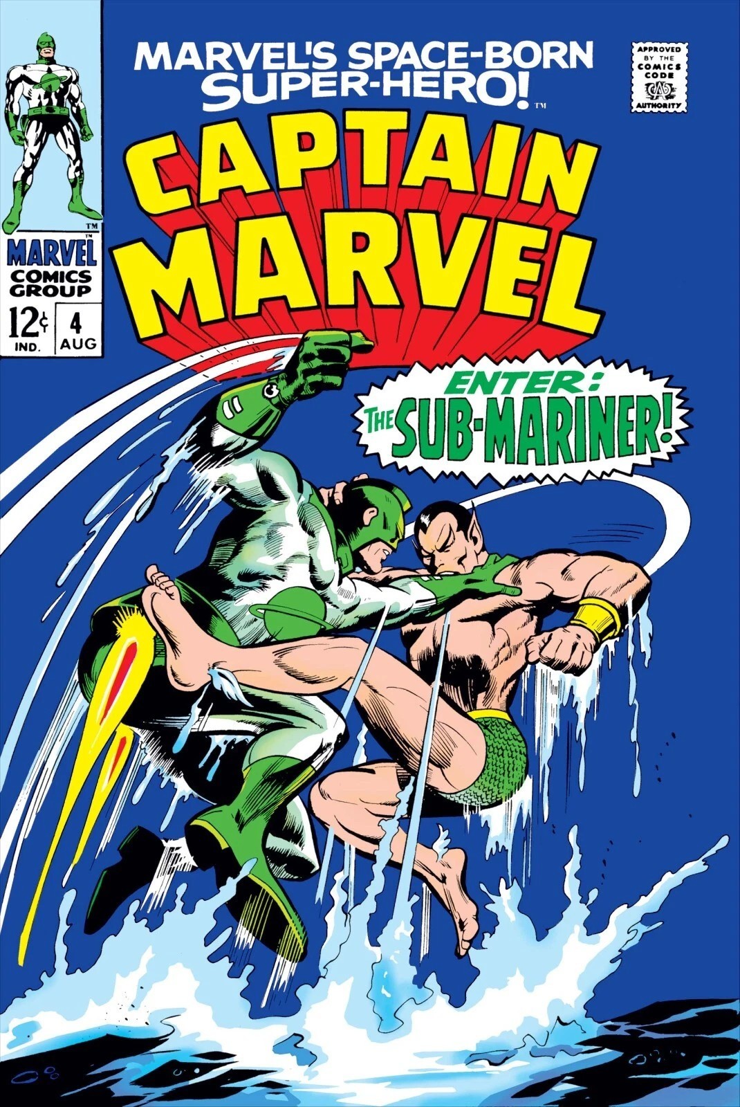 CAPTAIN MARVEL #4 COMIC BOOK COVER Poster print 11″x17″ inches home decor