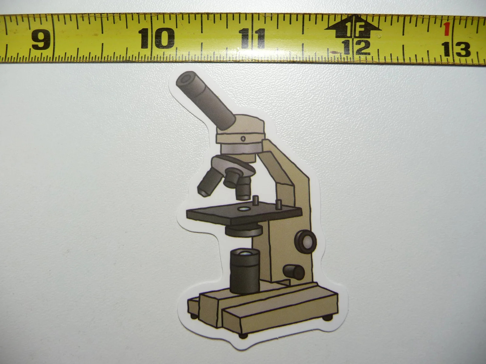 ILLUSTRATION OF A MICROSCOPE SMALL STICKER DECAL SCHOOL TEACHER PROFESSOR