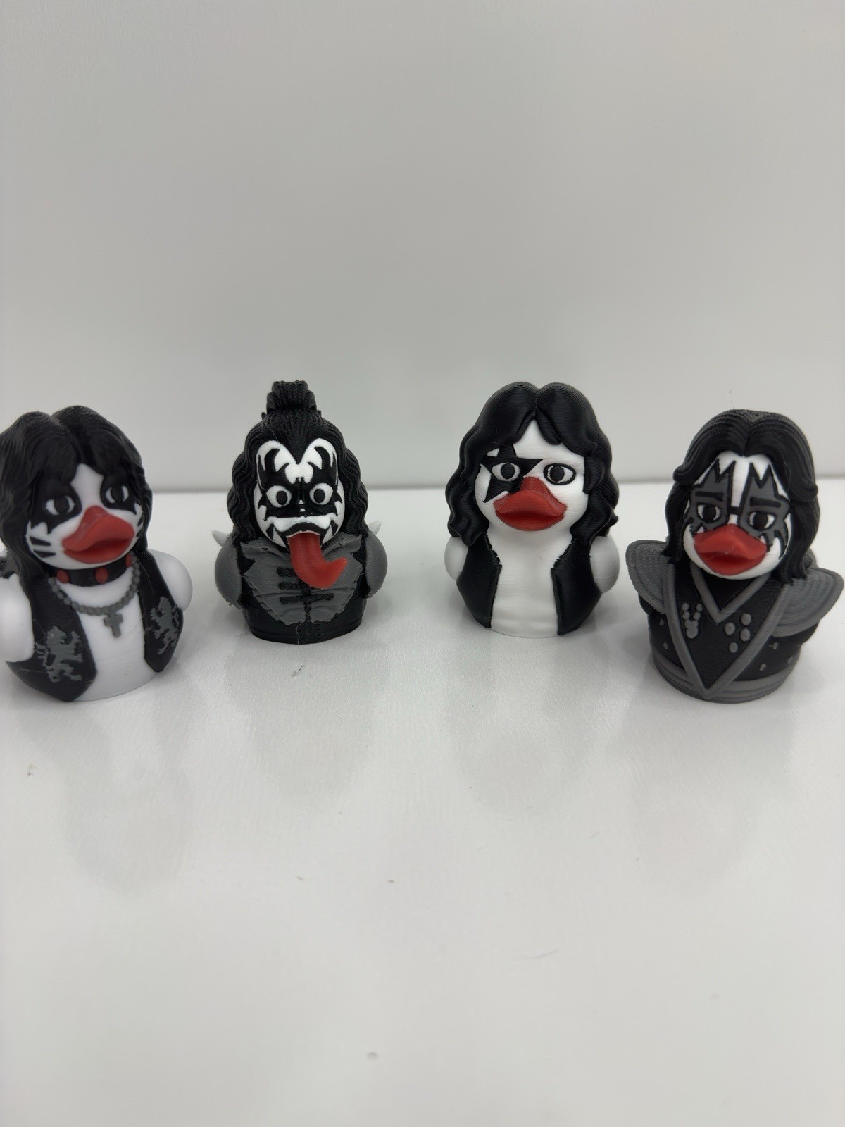 KISS-Inspired Rock Band Ducks | Limited Edition 3D Printed Collectibles
