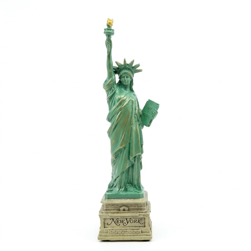 Great Places To You Statue of Liberty Replica 6 Inches Short Base & Copper Ti…