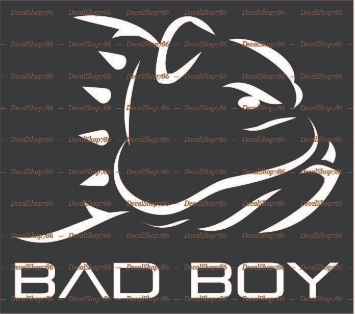 BAD BOY Heavy Equipment – Cars/SUV/Truck Vinyl Die-Cut Peel N’ Stick Decals