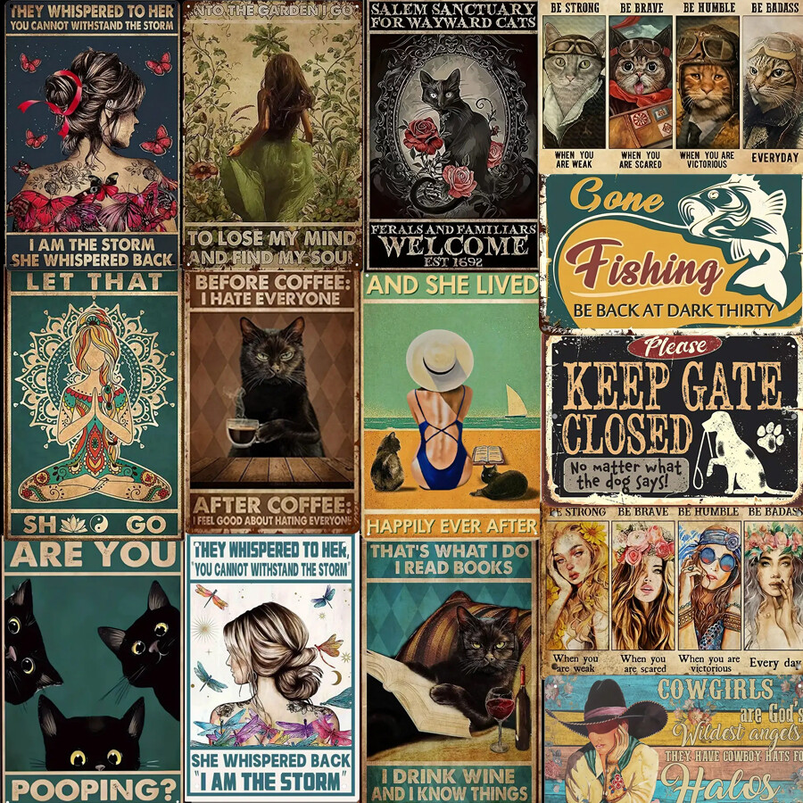 Tin Sign Retro Metal Wall Home Decor Art Rustic Bub