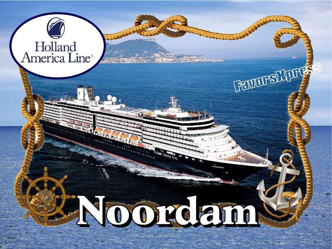 HOLLAND AMERICA NOORDAM CRUISE SHIP PHOTO MAGNET 4 X 3 INCHES