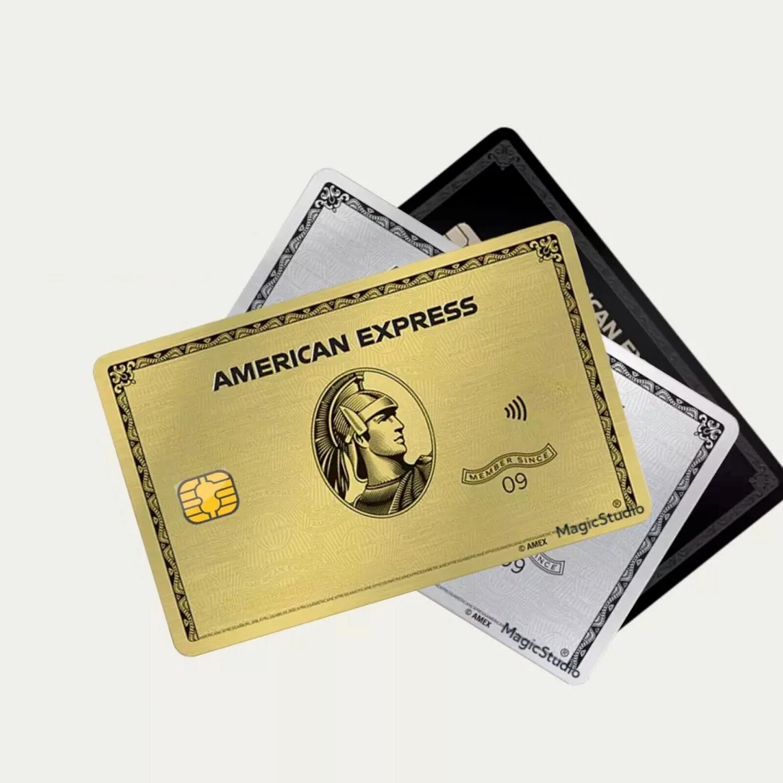 AMEX Credit Card Skin, Debit Card Skin Sticker Sticker AE Vinyl Black Gold