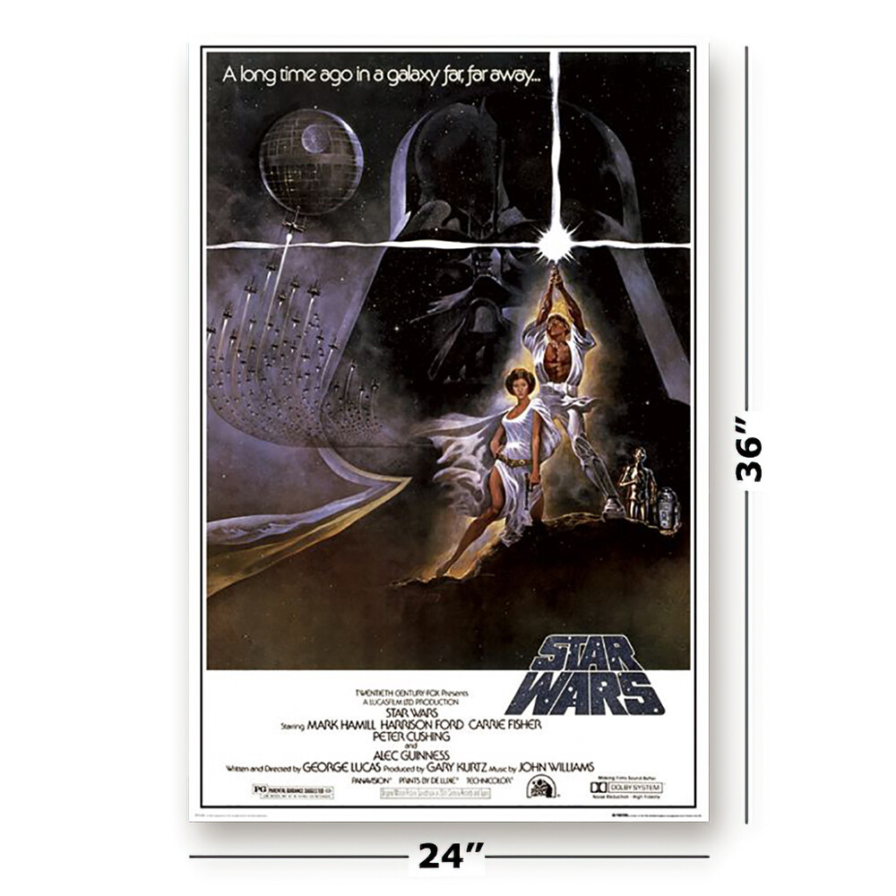 Star Wars Episode IV – A New Hope – Movie Poster (Style A) (Size: 24″ X 36″)