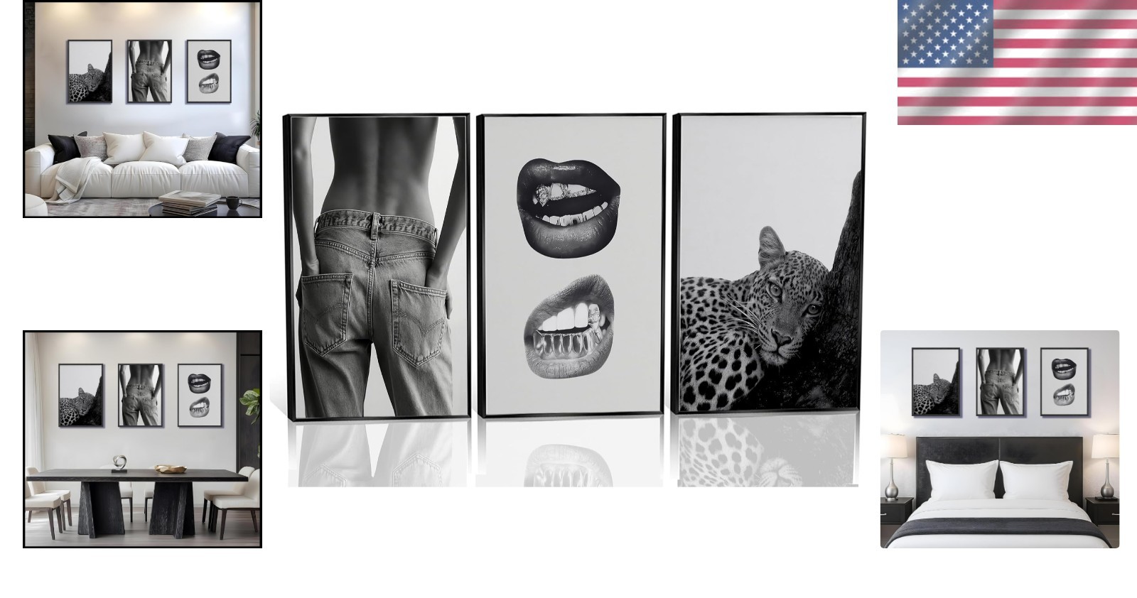 High-Quality Leopard-Themed Canvas Art Set – Perfect for Bedrooms & Living Rooms