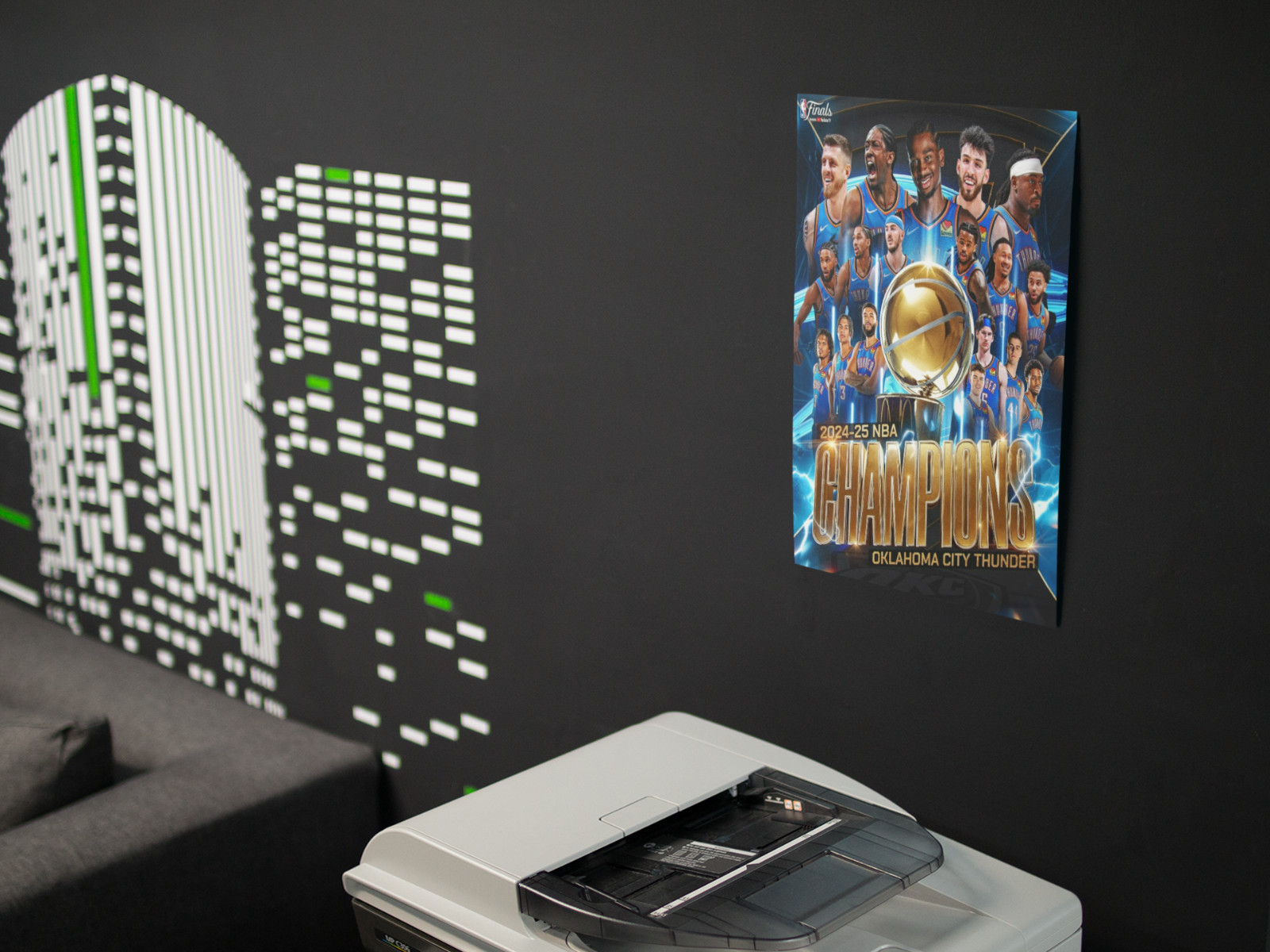 Basketball Champion Wall Vinyl Decal Graphic Poster Print Removable Adhesive